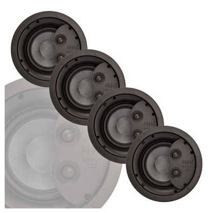 Phase Technology 6.5" 2-way Ceiling Speaker Master Pack (4 Units)